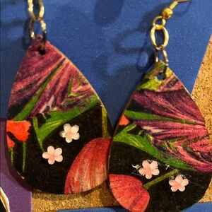 Floral Teardrop Earrings